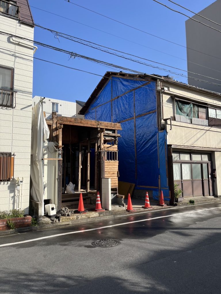 墨田区　木造二階建て切り離し　解体