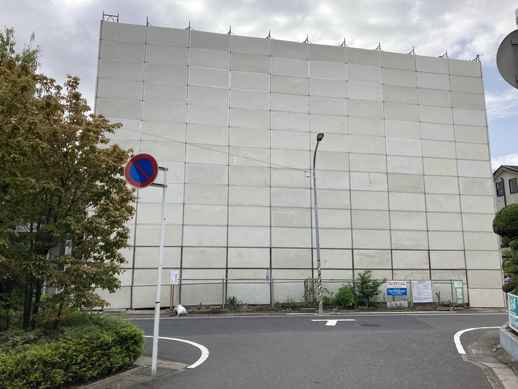 市川市　パネル解体足場組立