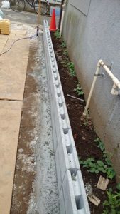 豊島区　ブロック積み フェンス設置